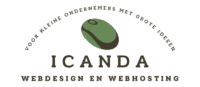 Logo ICANDA - Webdesign en webhosting Slogan: voor kleine ondernemers met grote ideeën Transparante achtergrond